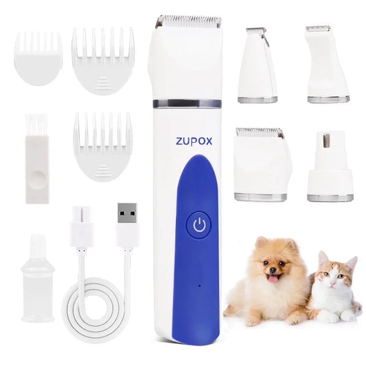 Dog Clippers,  Low Noise Dog Grooming Clippers Rechargeable Cordless Dog Grooming Kit for Dogs Cats Pets